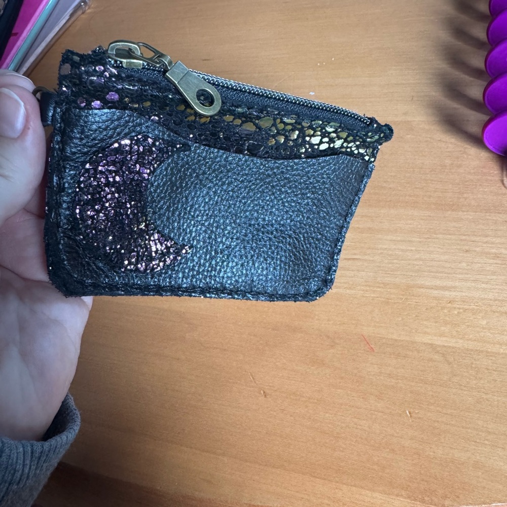 Elegant Black and Gold/ colour changing Women's Coin Purse/ card wallet